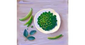 Drawing of Peas by Ja
