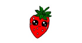 Drawing of Strawberry by Albanian girl