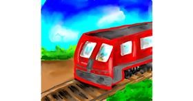 Drawing of Train by Peek