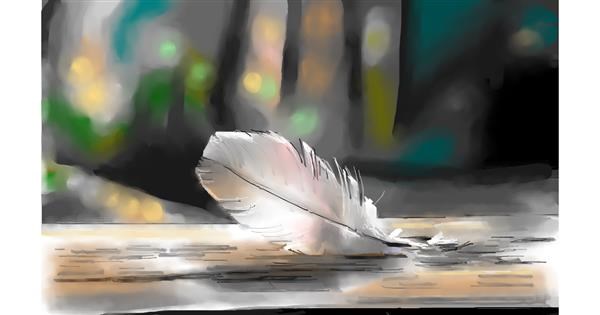 Drawing Of Feather By Herbert Drawize Gallery