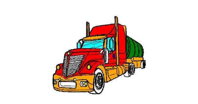 Drawing of Truck by Drawn