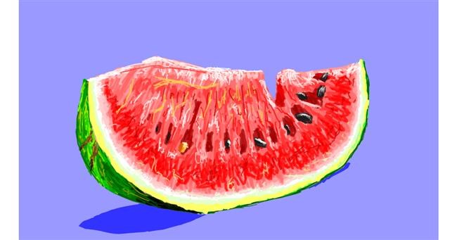 Drawing of Watermelon by Sam