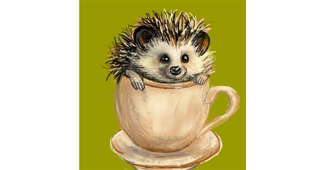 Drawing of Hedgehog by KayXXXlee