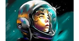 Drawing of Astronaut by Herbert