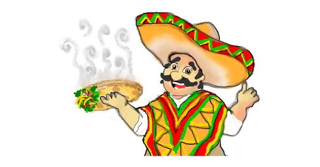 Drawing of Burrito by Debidolittle