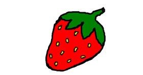 Drawing of Strawberry by Pollyanna