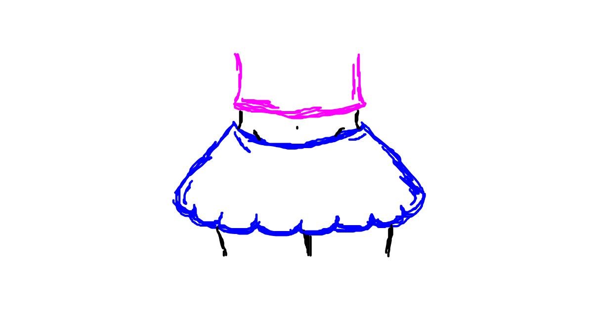 Drawing of Skirt by Anon