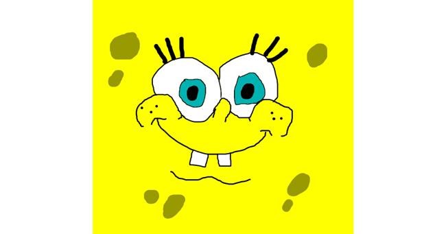 Drawing of Spongebob by 🄷🄰🅉🄴🄻