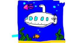 Drawing of Submarine by HoneyTea