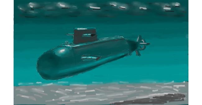 Drawing of Submarine by Coyote