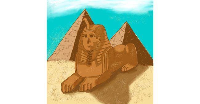 Sphinx-Zeichnung von Zuli