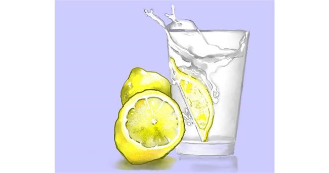 Drawing of Lemon by Cec