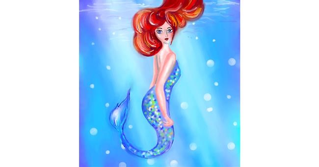 Drawing of Mermaid by ⋆su⋆vinci彡