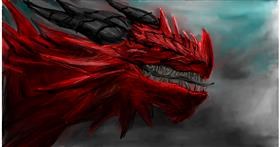 Drawing of Dragon by Mia