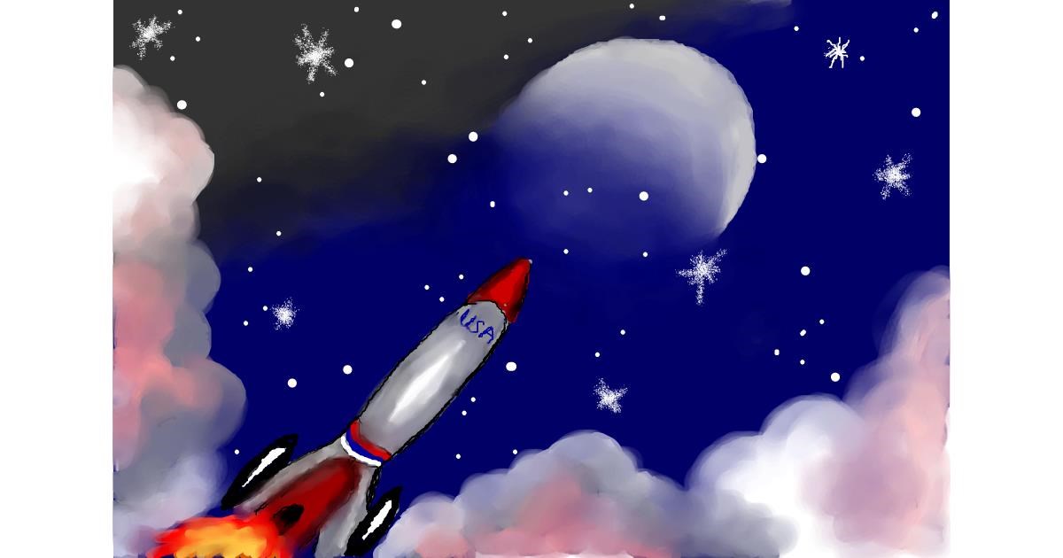 Drawing of Rocket by Debidolittle