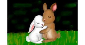 Drawing of Rabbit by Grissyy