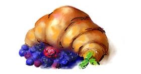 Drawing of Croissant by mary