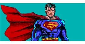 Drawing of Superman by shiNIN