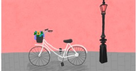Drawing of Bicycle by Mirin