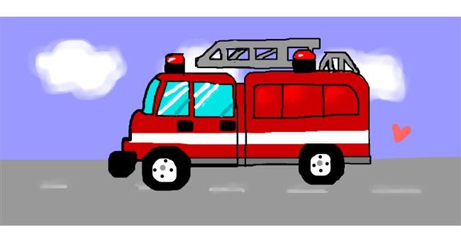 Feuerwehrauto-Zeichnung von 🤍🐨koala bear 🐨🤍
