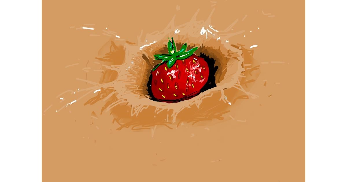 Drawing of Strawberry by roserocket