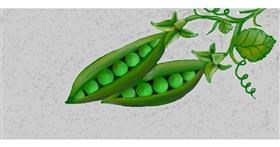 Drawing of Peas by Sunzee