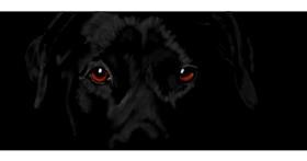 Drawing of Dog by Annie