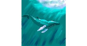 Drawing of Whale by TedsNan