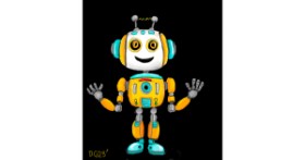 Drawing of Robot by GreyhoundMama