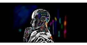 Roboter-Zeichnung von Chaching