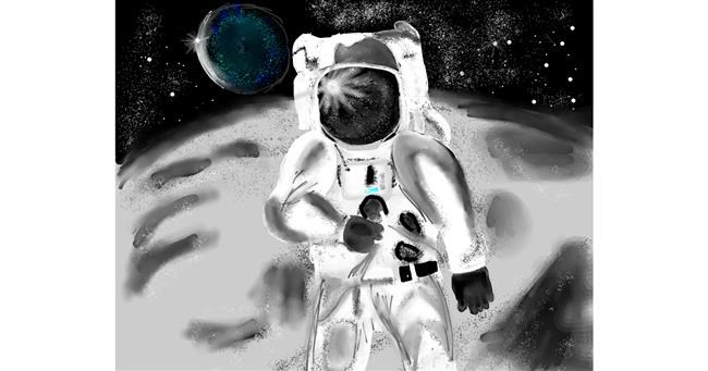 Drawing of Astronaut by Yashi 🐢
