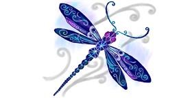 Drawing of Dragonfly by Sofie
