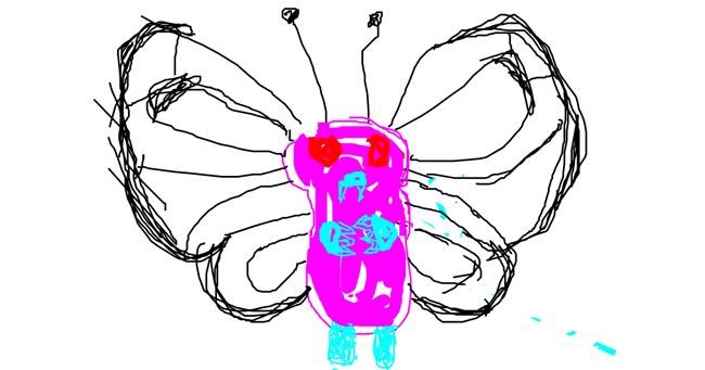 Schmetterling-Zeichnung von Gohan