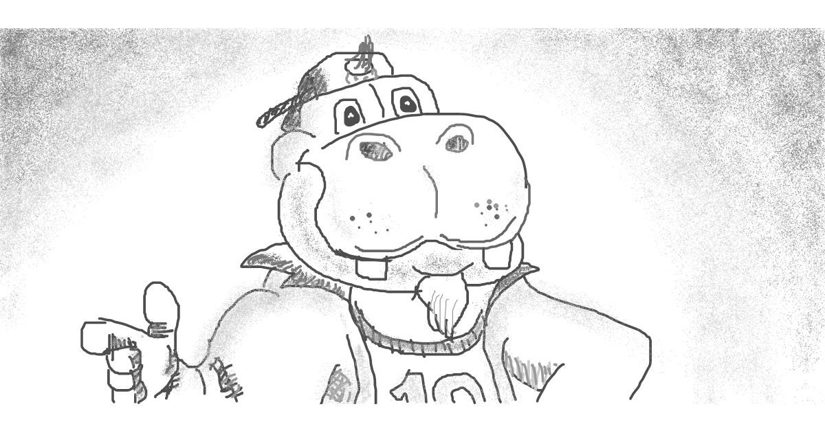 Drawing of Hippo by Obi-Wan