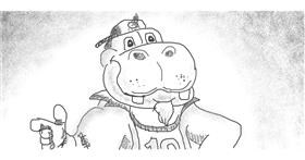 Drawing of Hippo by Obi-Wan