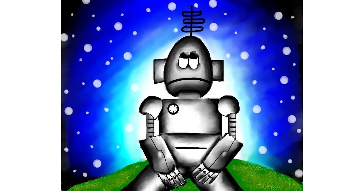 Drawing of Robot by Freny