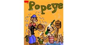 Popeye-Zeichnung von Leah