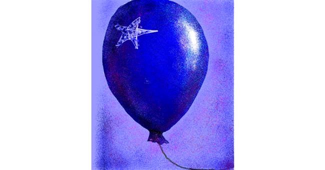 Heißluftballon-Zeichnung von Kira