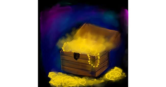 Drawing of Treasure chest by Ayisha