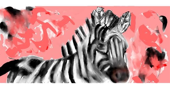 Zebra-Zeichnung von Doodle