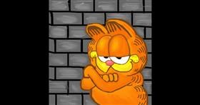 Drawing of Garfield by KayXXXlee