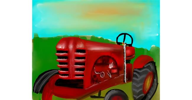 Drawing of Tractor by Tokyo