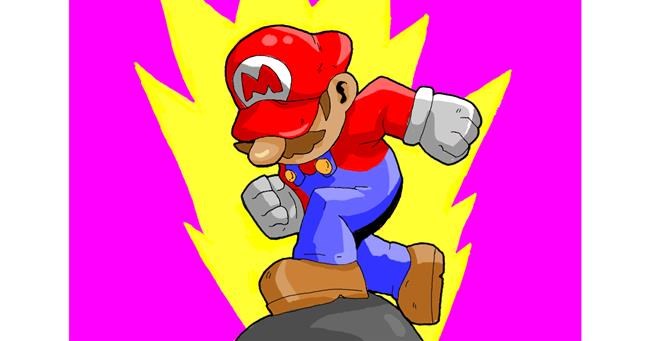 Drawing of Super Mario by DizzyGnome