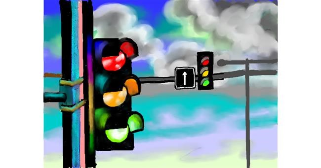 Drawing of Traffic light by SAM AKA MARGARET 🙄