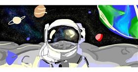 Drawing of Astronaut by ?