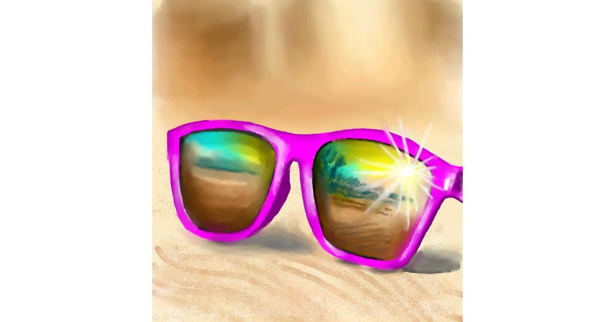 Drawing of Sunglasses by Vinci