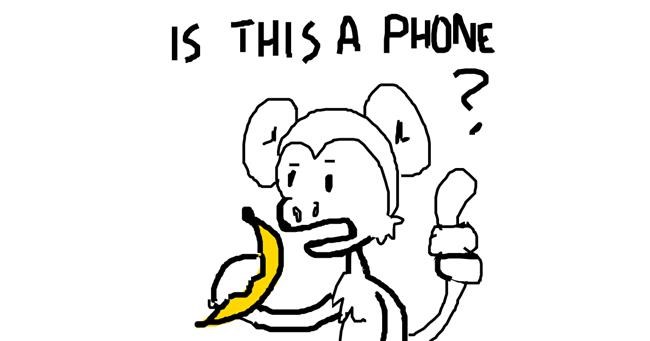 Drawing of Monkey by Anonymous