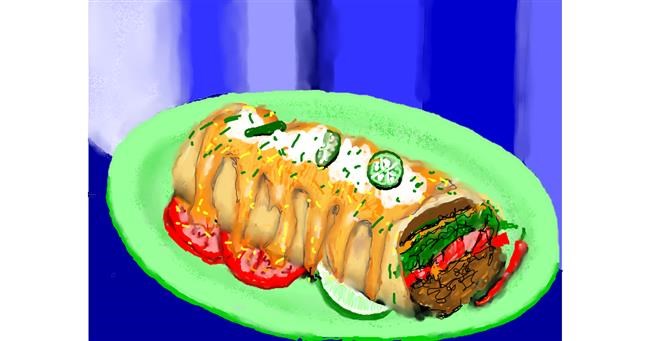 Drawing of Burrito by SAM AKA MARGARET 🙄