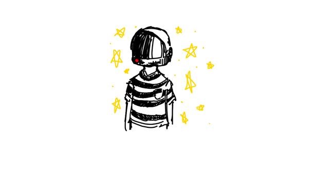 Drawing of Astronaut by Hoi mi boi