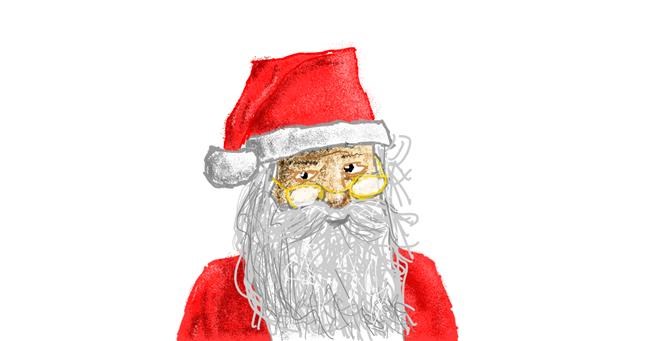 Drawing of Santa Claus by Sam